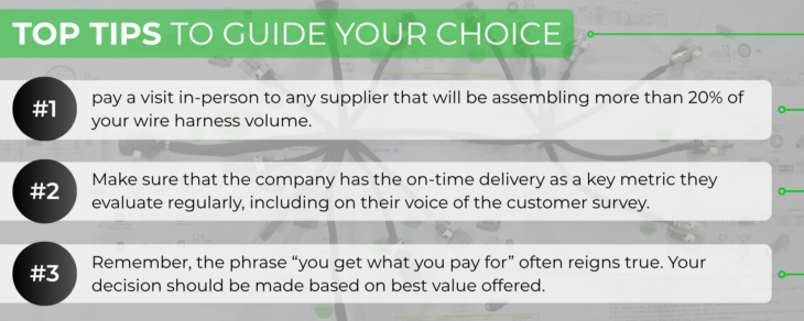Top 3 tips for choosing a wire harness assembly company