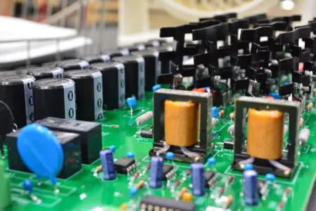 PCB assembly in progress at PGF Tech