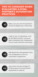 4 tips to consider when assessing a PCB assembly partner's automation practices
