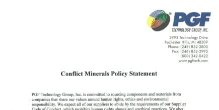 Conflict Minerals Policy Statement