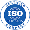 Certified ISO 9001:2015 Company